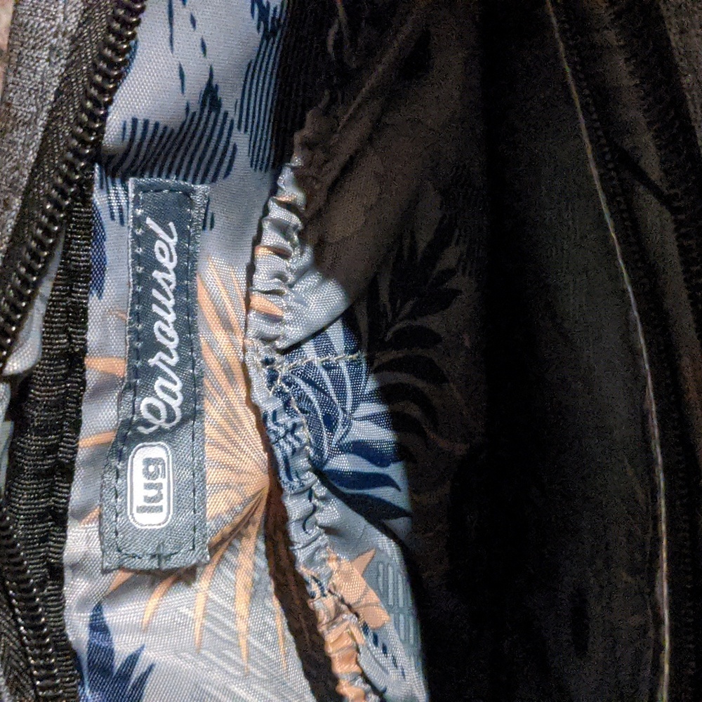 lug Carousel gray crossbody bag with quilted pattern - Picture 3 of 5